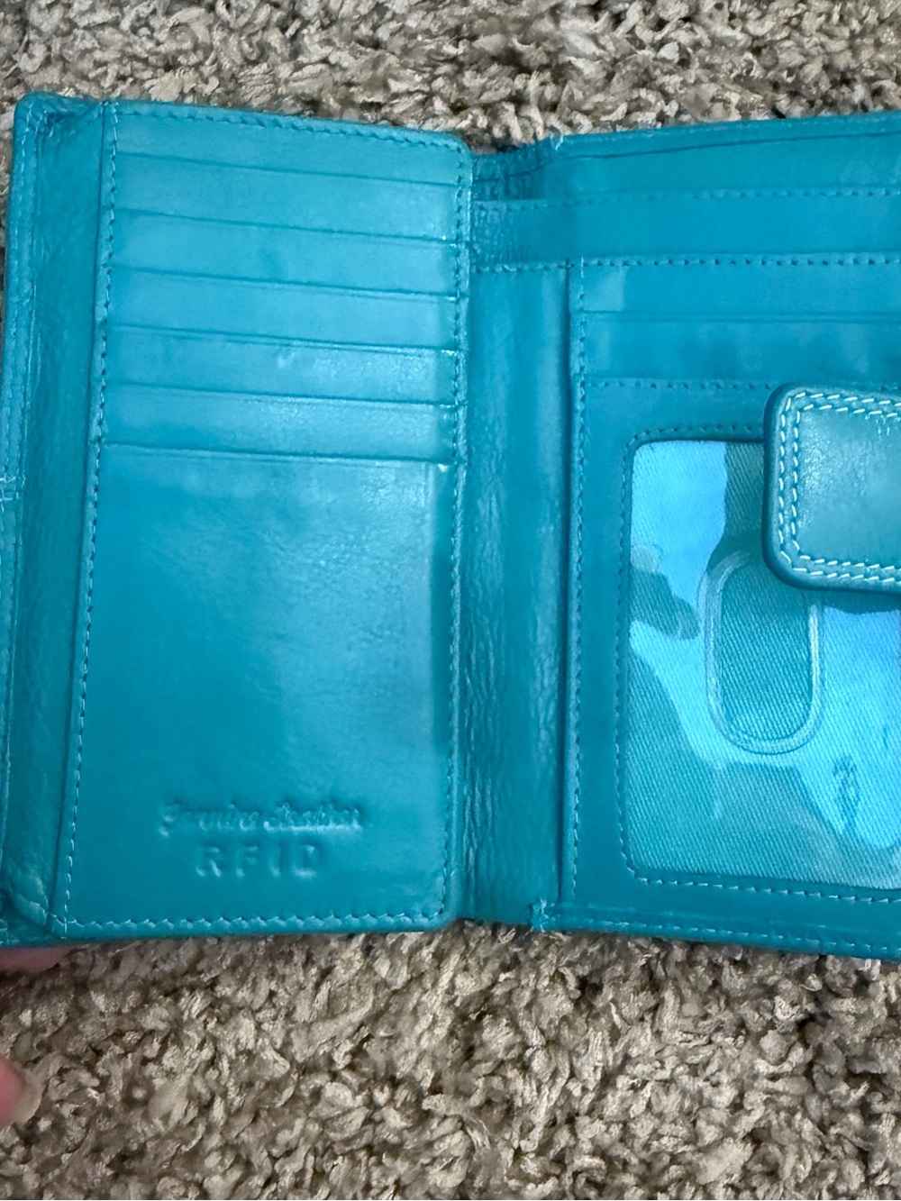 Genuine Leather RFID Women's Long Clutch Wallet. NWOT - Picture 3 of 4